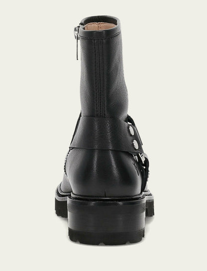 FRYE Women's Black Olivia Harness Short Booties