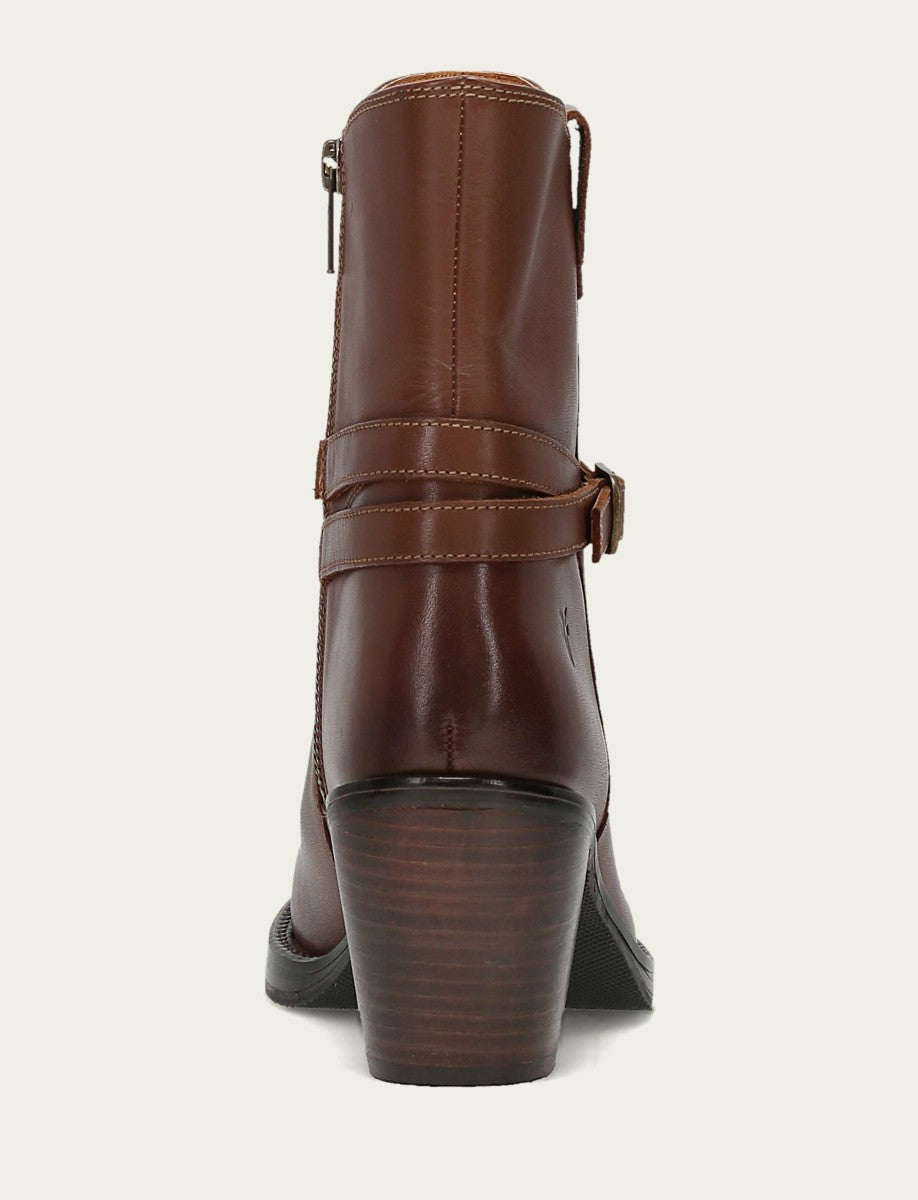 FRYE Women's Walnut Rylee Belted Inside Zip Boot
