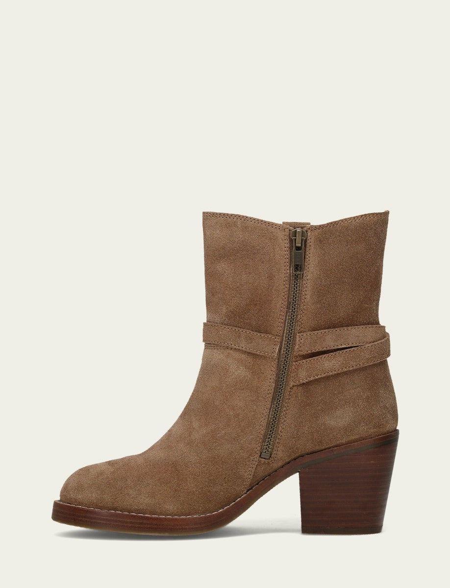 FRYE Women's Mushroom Rylee Belted Inside Zip Boot