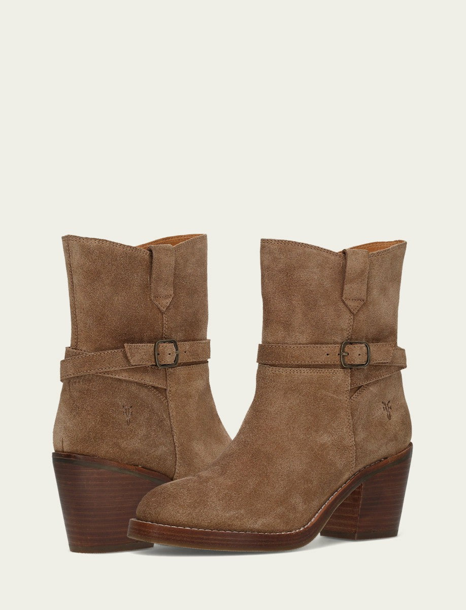 FRYE Women's Mushroom Rylee Belted Inside Zip Boot