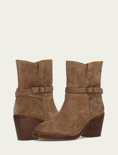 FRYE Women's Mushroom Rylee Belted Inside Zip Boot