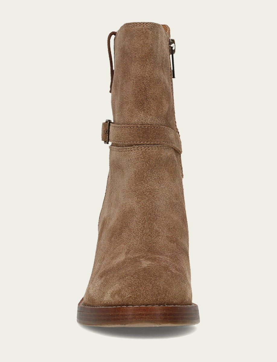 FRYE Women's Mushroom Rylee Belted Inside Zip Boot