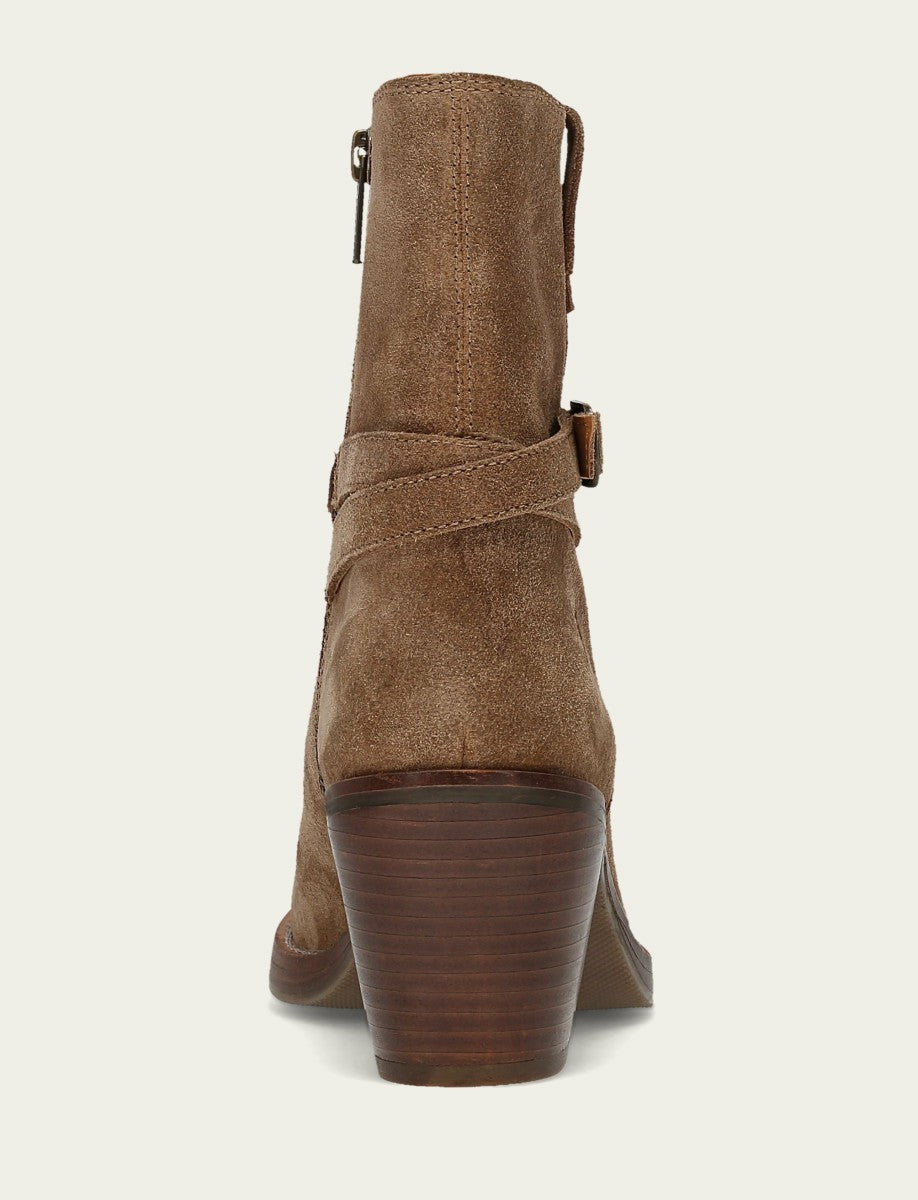 FRYE Women's Mushroom Rylee Belted Inside Zip Boot