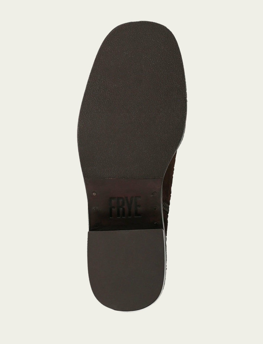 FRYE Women's Chocolate Kate Short Inside Zip Boot