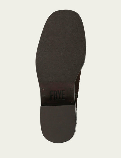 FRYE Women's Chocolate Kate Short Inside Zip Boot