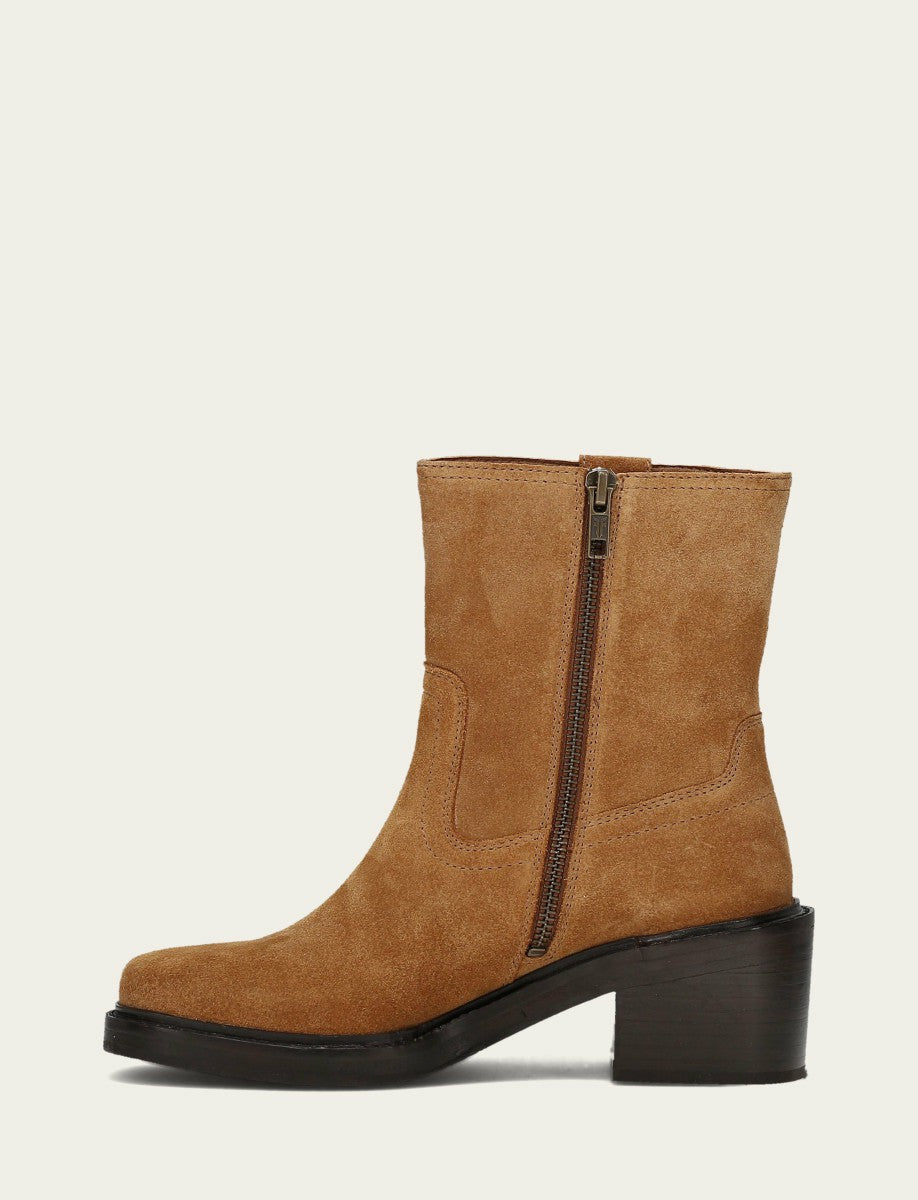 FRYE Women's Toffee Kate Short Inside Zip Boot