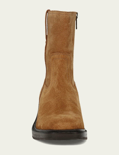 FRYE Women's Toffee Kate Short Inside Zip Boot