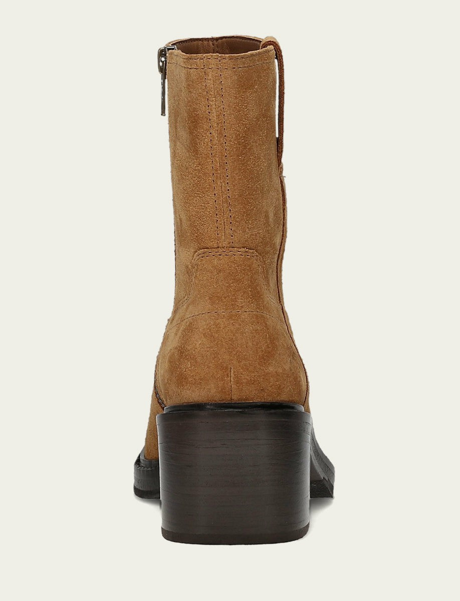 FRYE Women's Toffee Kate Short Inside Zip Boot
