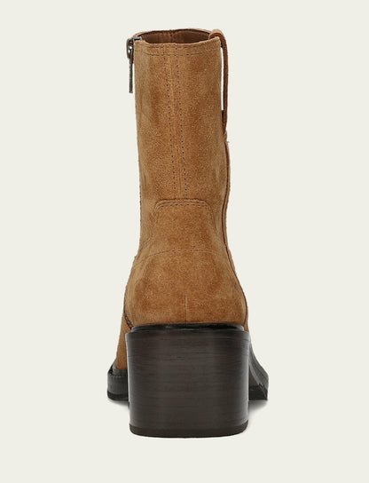 FRYE Women's Toffee Kate Short Inside Zip Boot