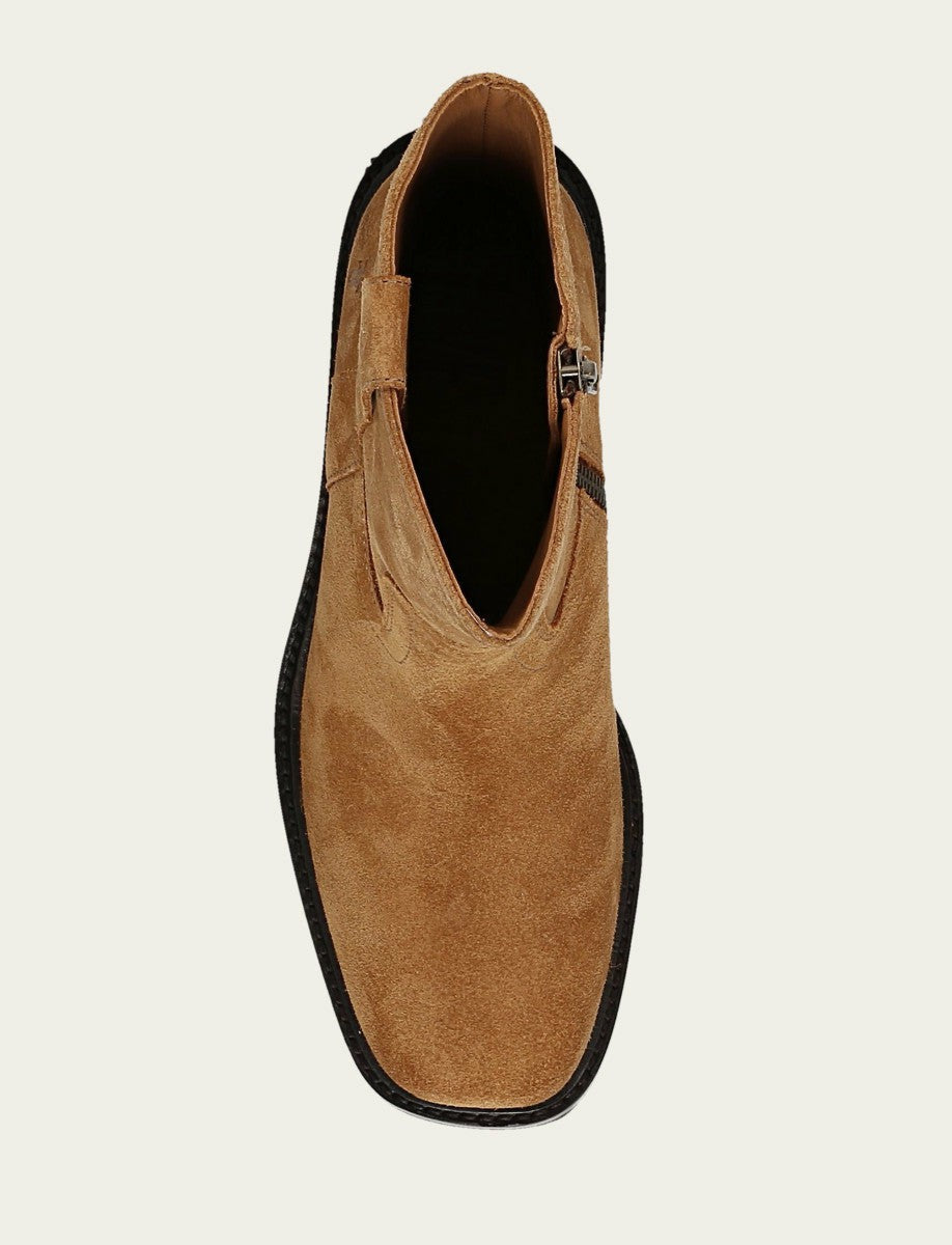 FRYE Women's Toffee Kate Short Inside Zip Boot