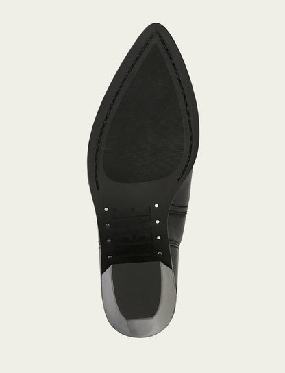 FRYE Women's Black Sara Wingtip Stud Boot