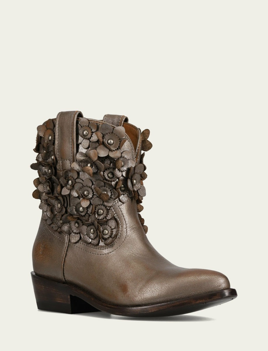 FRYE Women's Metallic Stone Billy Flower Bootie