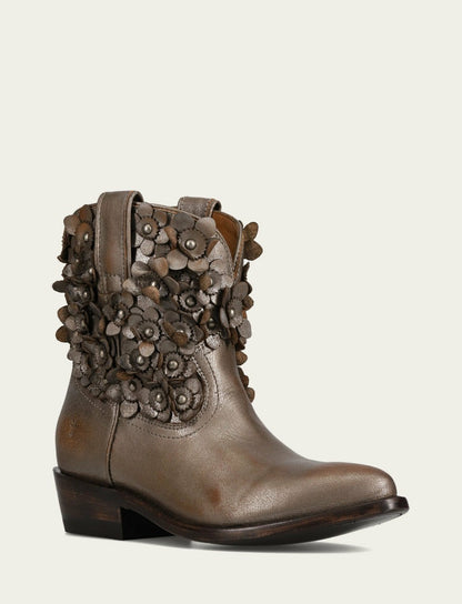 FRYE Women's Metallic Stone Billy Flower Bootie