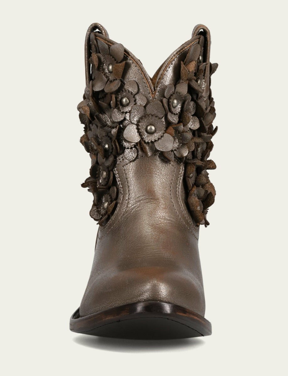 FRYE Women's Metallic Stone Billy Flower Bootie