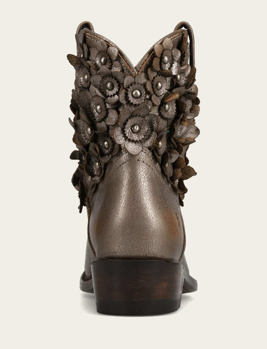 FRYE Women's Metallic Stone Billy Flower Bootie
