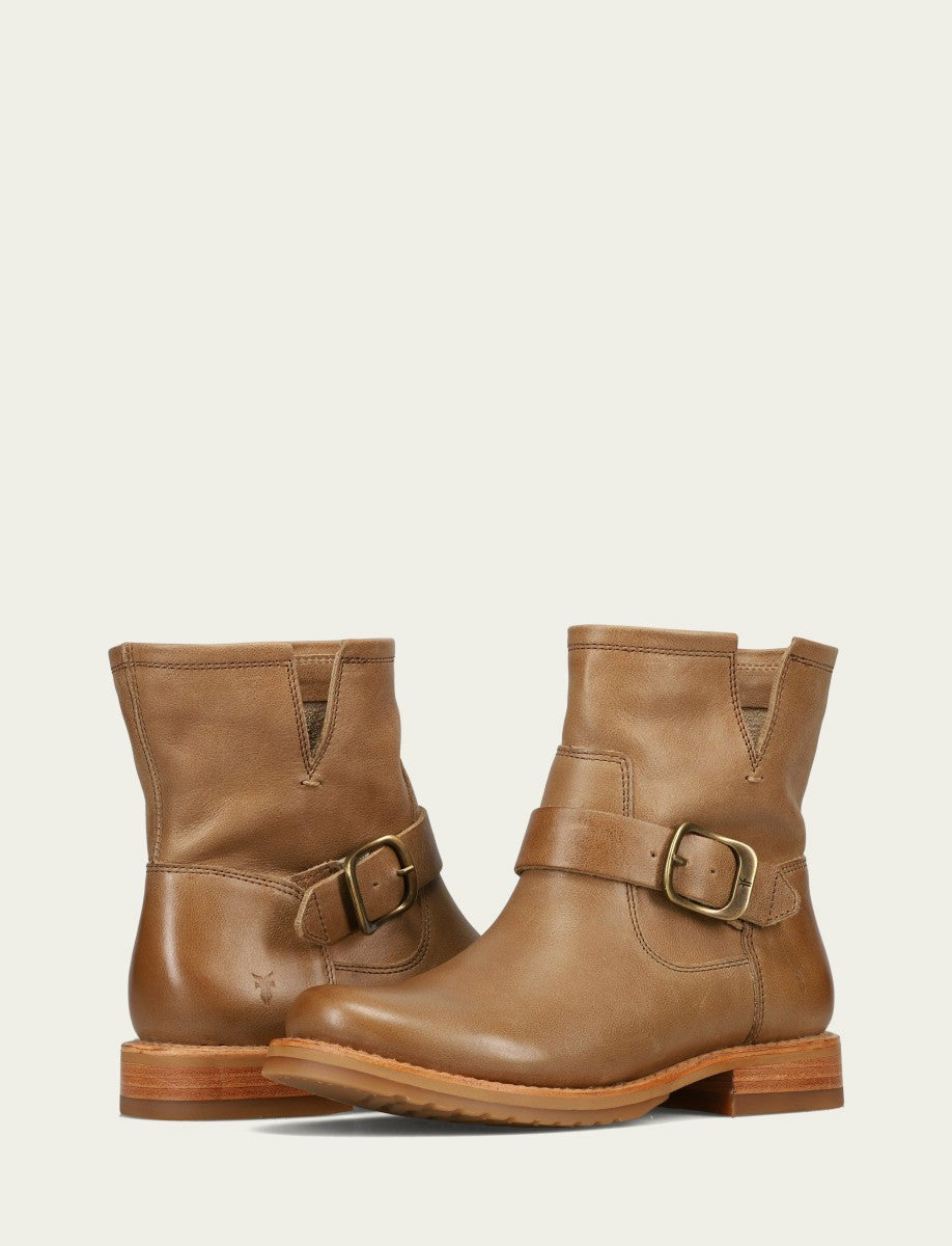 FRYE Women's Beige Veronica Flex Booties