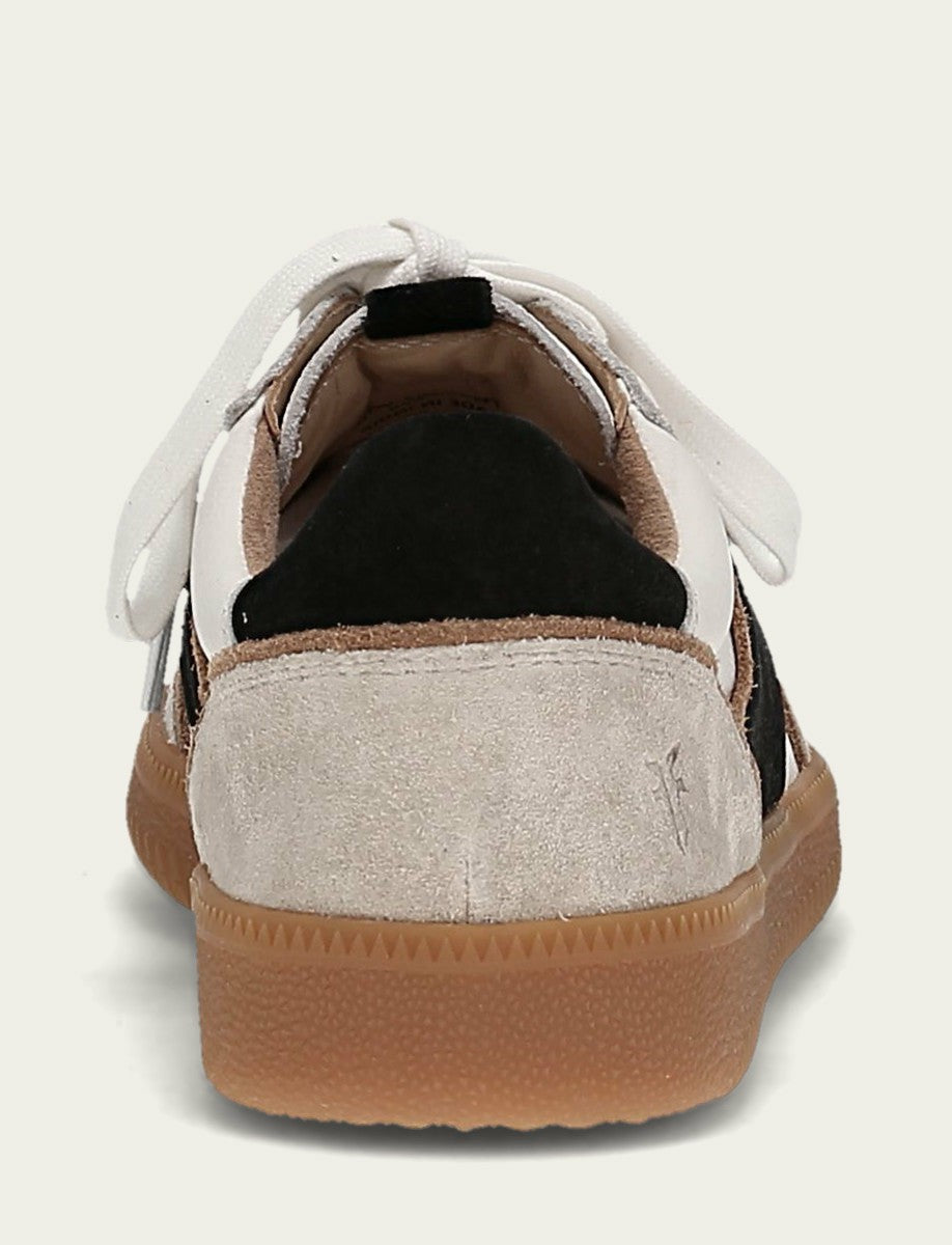 FRYE Women's White Black Milly Low Lace Sneaker