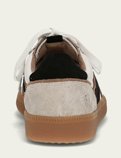 FRYE Women's White Black Milly Low Lace Sneaker