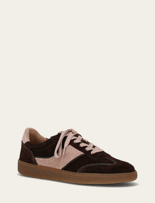 FRYE Women's Chocolate Rosa Milly Low Lace Sneaker
