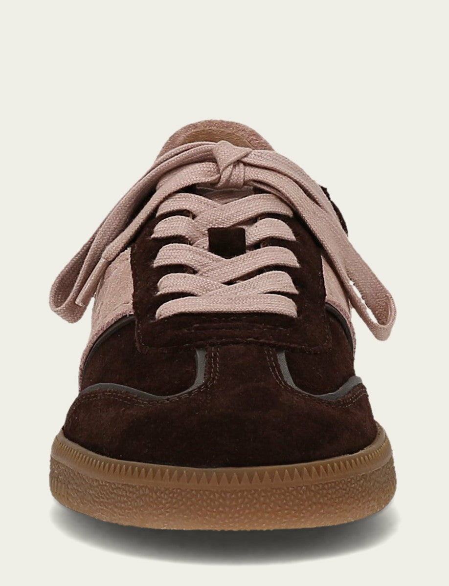 FRYE Women's Chocolate Rosa Milly Low Lace Sneaker