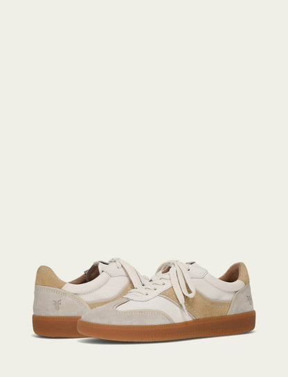 FRYE Women's Ivory Lemon Milly Low Lace Casual Sneakers