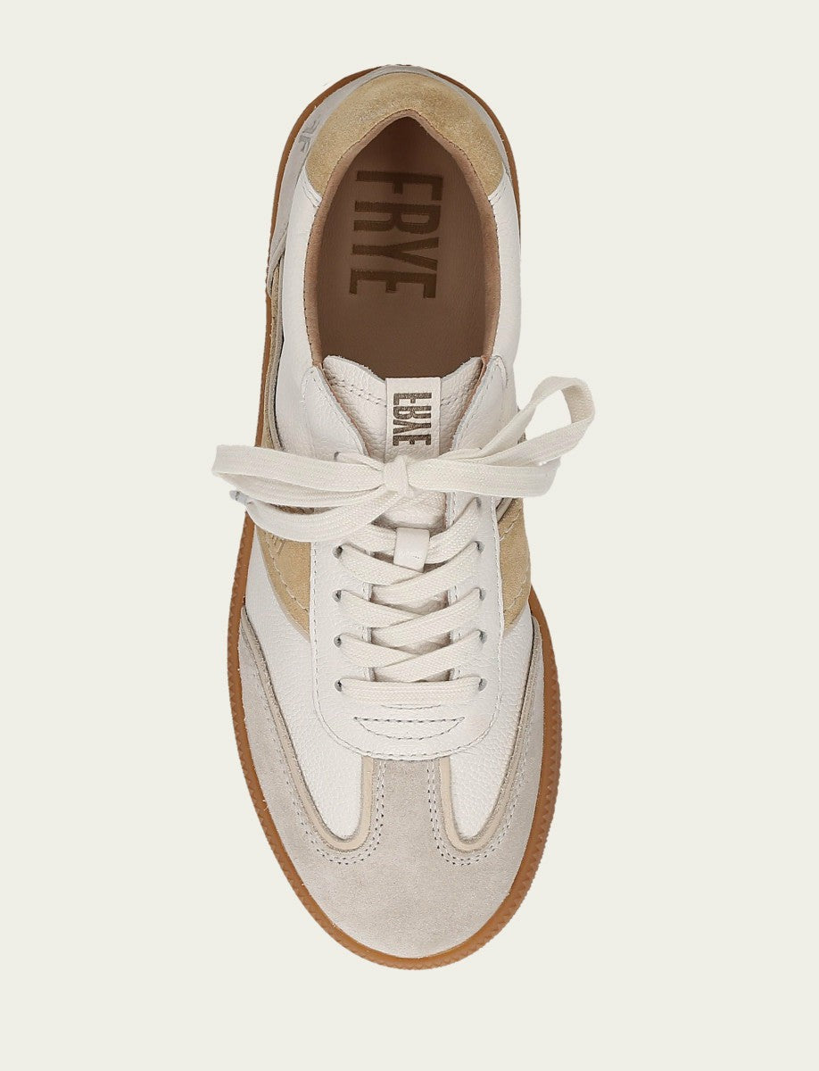 FRYE Women's Ivory Lemon Milly Low Lace Casual Sneakers