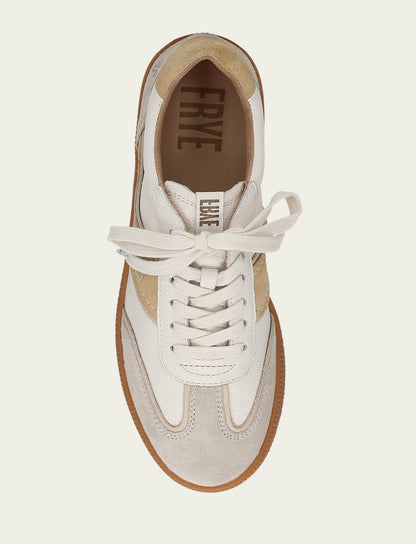 FRYE Women's Ivory Lemon Milly Low Lace Casual Sneakers