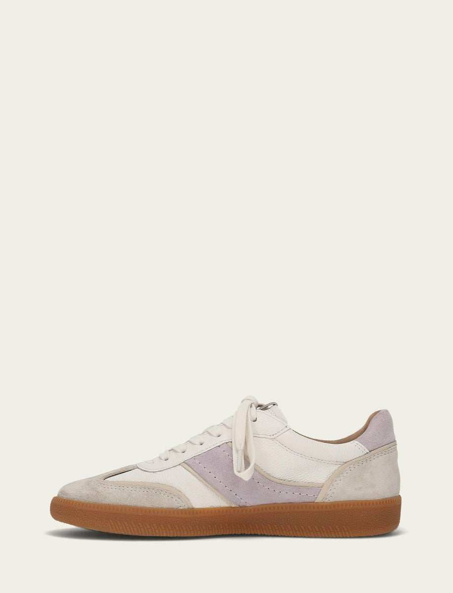 FRYE Women's Ivory Lavender Milly Low Lace Casual Sneakers