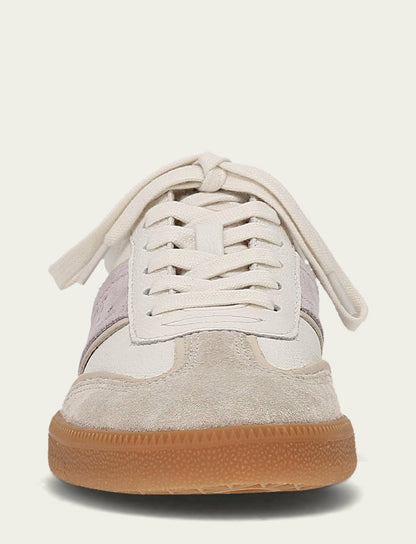 FRYE Women's Ivory Lavender Milly Low Lace Casual Sneakers