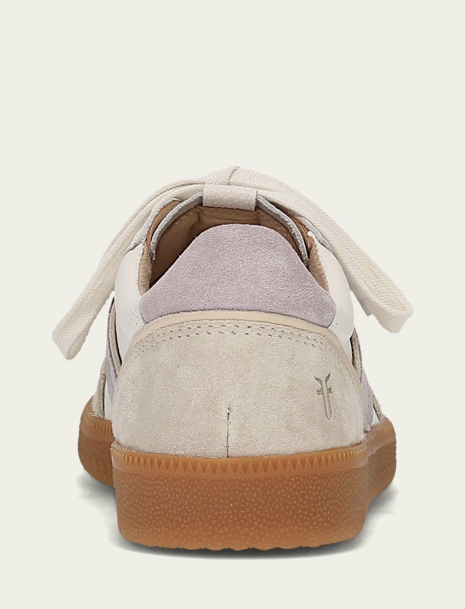 FRYE Women's Ivory Lavender Milly Low Lace Casual Sneakers