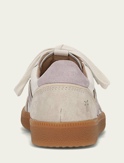 FRYE Women's Ivory Lavender Milly Low Lace Casual Sneakers