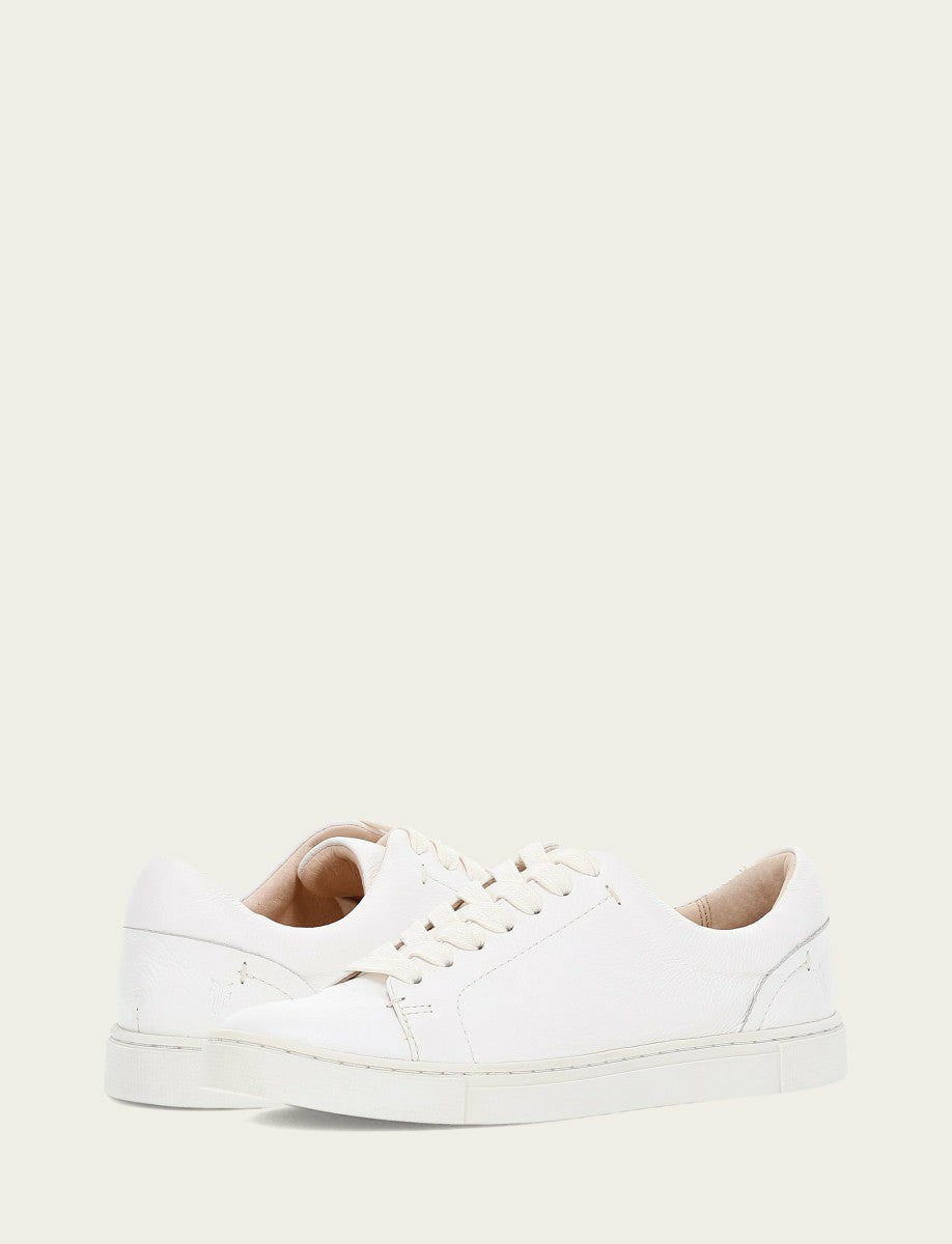 FRYE Women's White Ivy Low Lace Sneakers