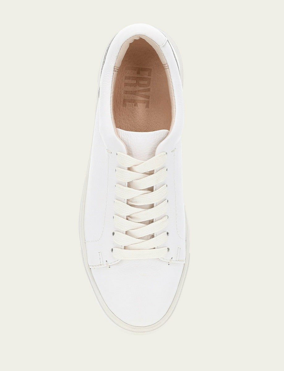 FRYE Women's White Ivy Low Lace Sneakers