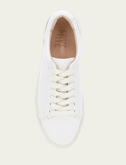 FRYE Women's White Ivy Low Lace Sneakers