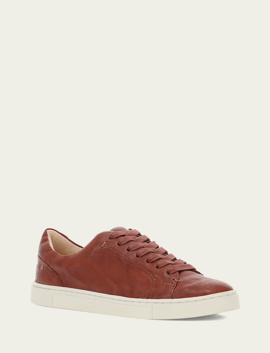 FRYE Women's Cognac Ivy Low Lace Sneakers