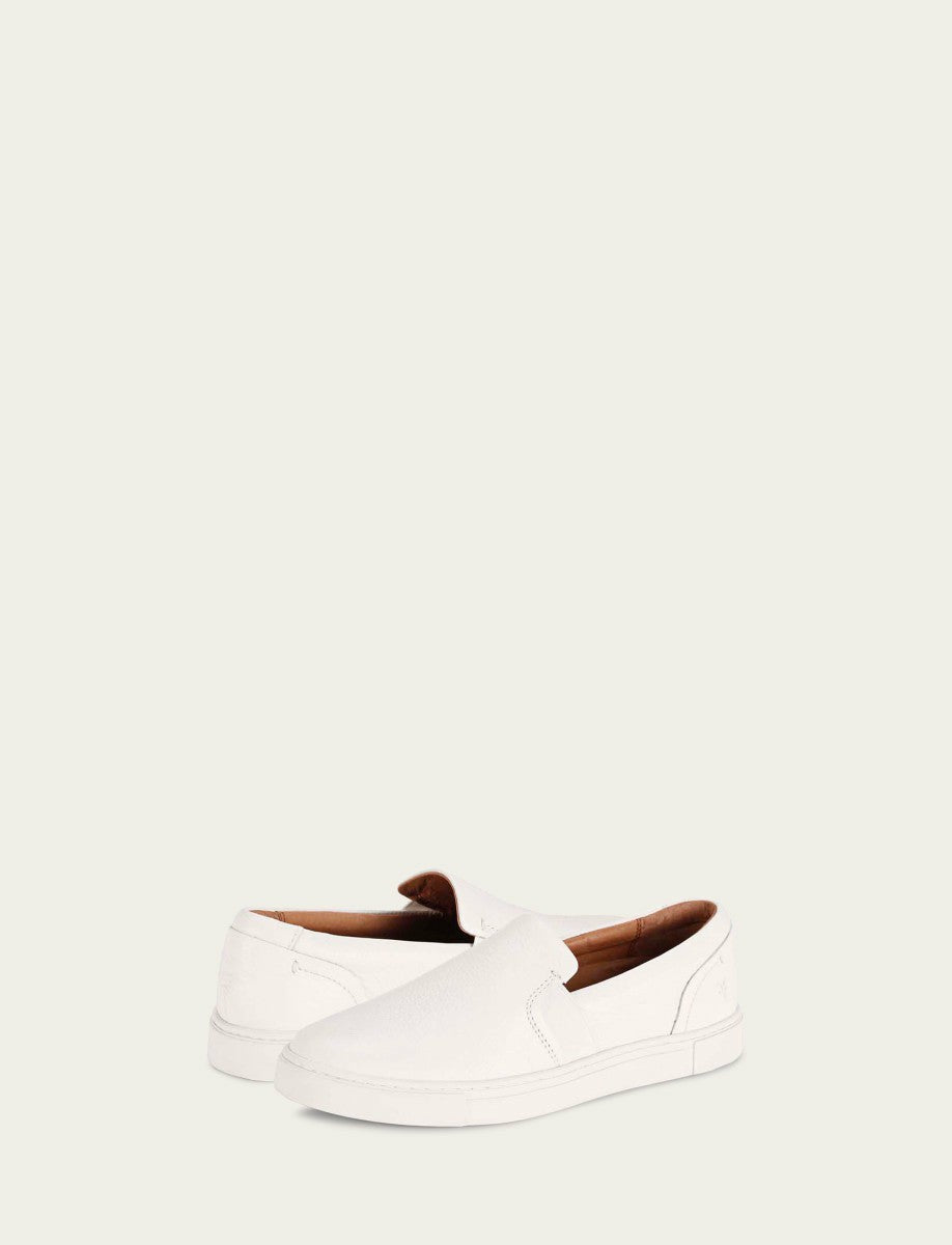 FRYE Women's White Ivy Slip On Sneakers