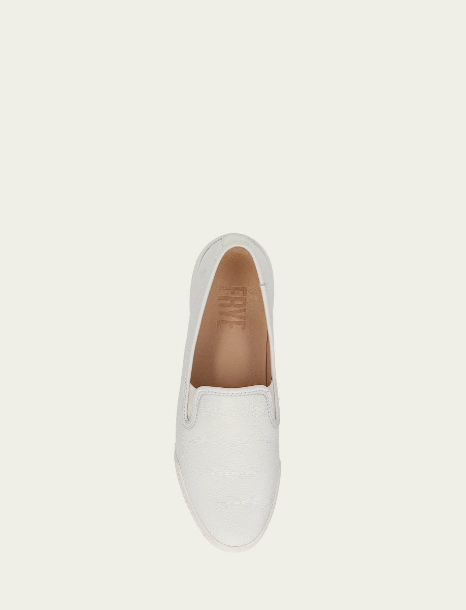 FRYE Women's White Mia Slip On Sneakers