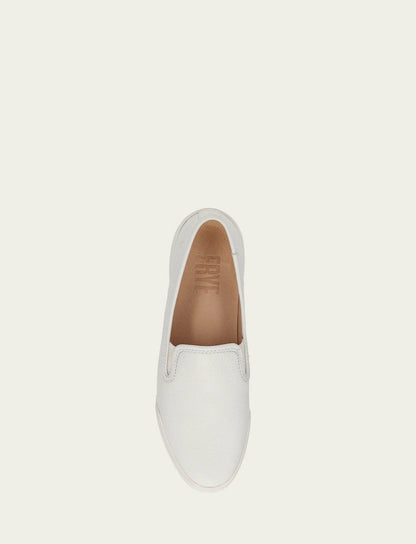 FRYE Women's White Mia Slip On Sneakers