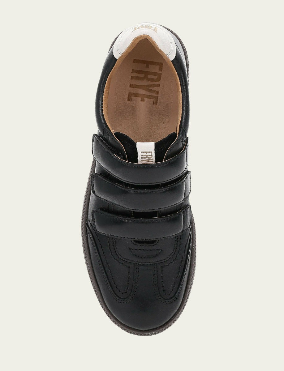FRYE Women's Black Milly 3 Strap Sneakers