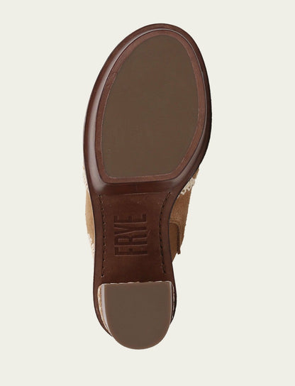 FRYE Women's Almond Pipa Crochet Platform Sandals