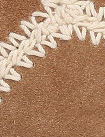 FRYE Women's Almond Pipa Crochet Platform Sandals
