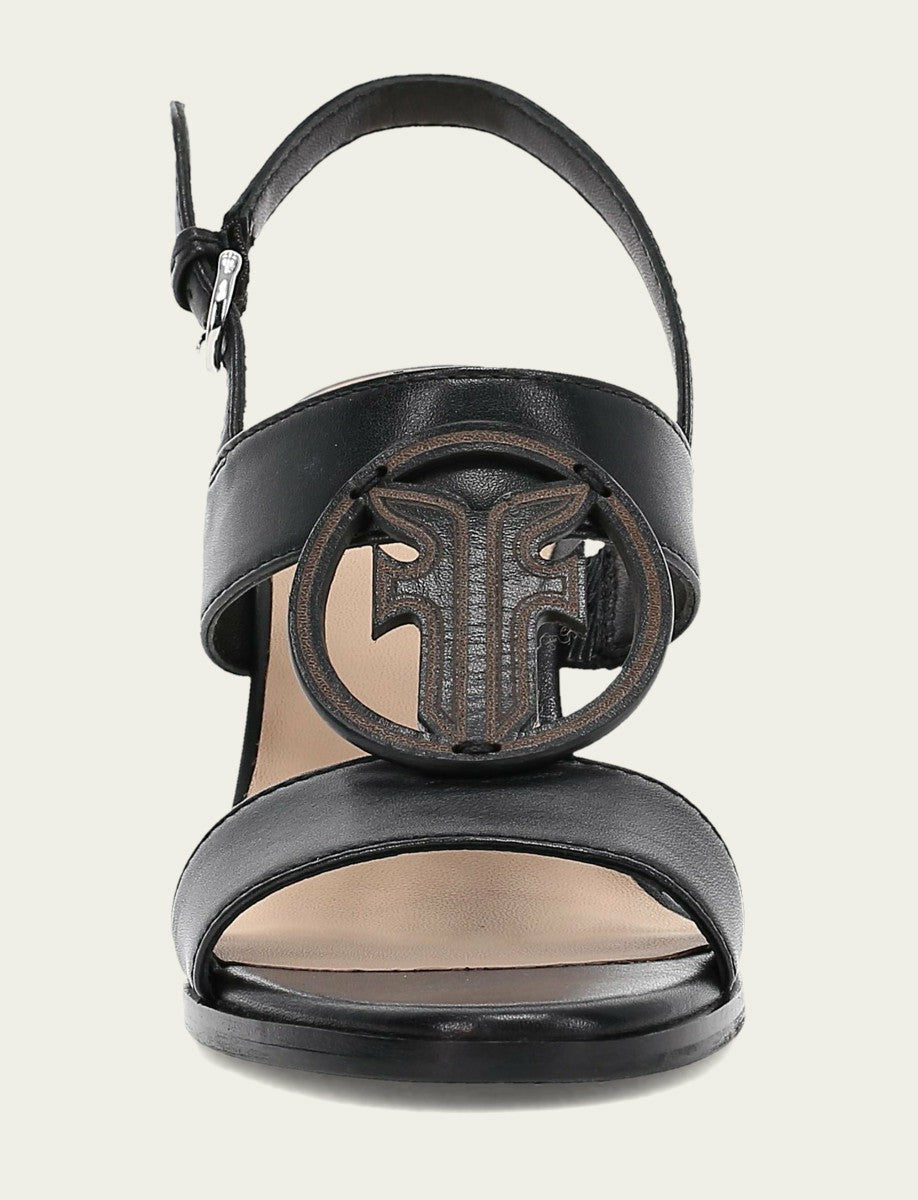 FRYE Women's Black Rachel Logo Sandals