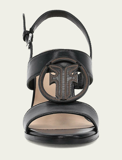 FRYE Women's Black Rachel Logo Sandals