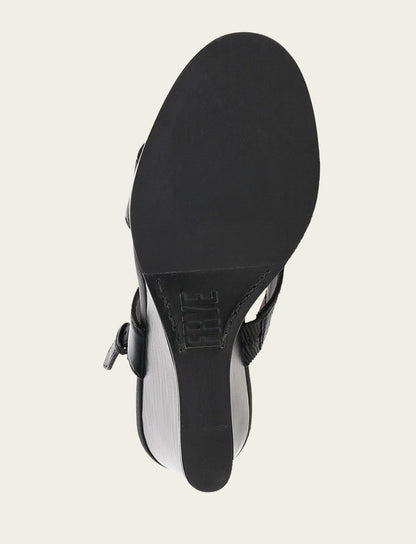 FRYE Women's Black Rachel Logo Sandals