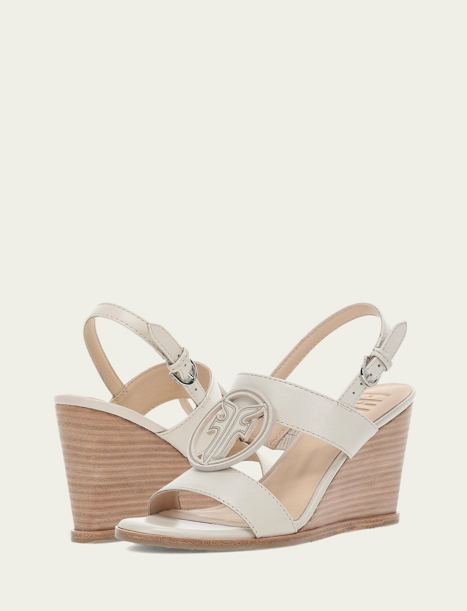 FRYE Women's Ivory Rachel Logo Sandals