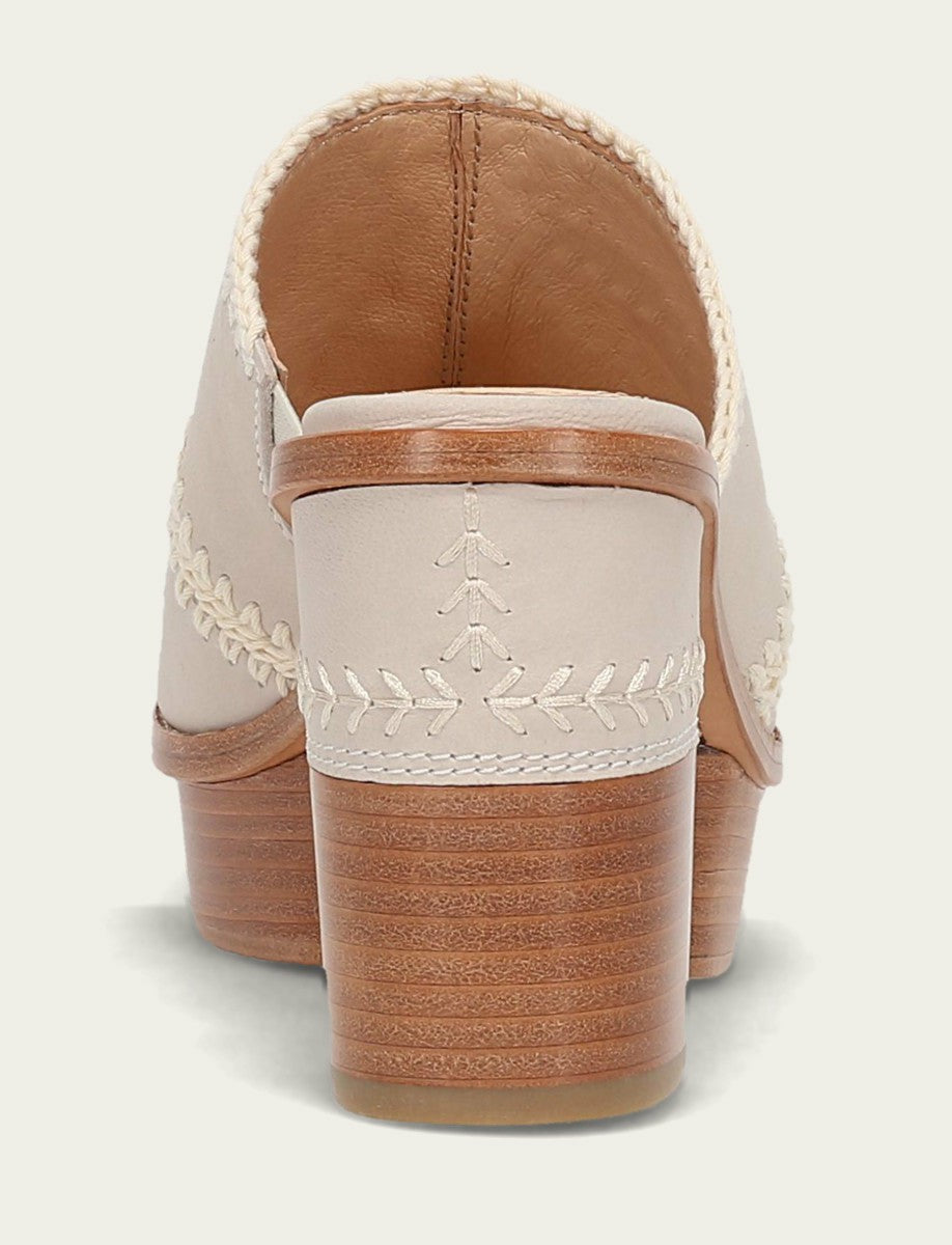 FRYE Women's Ivory Pipa Crochet Platform Sandals