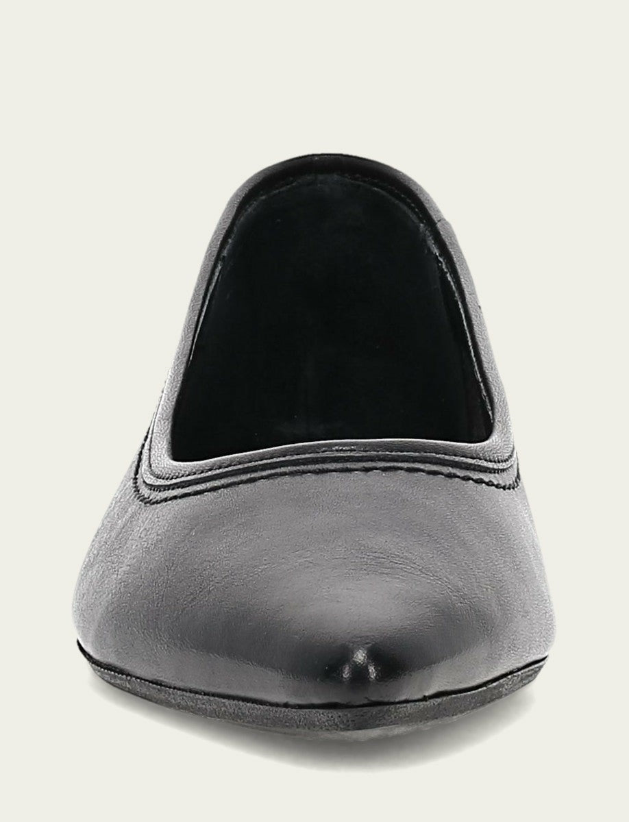FRYE Women's Black Heather Ballet Flats
