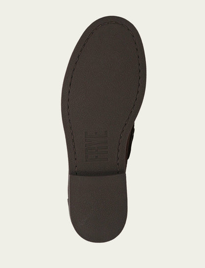 FRYE Women’s Brown Leather Harper One Eye Tie Boat Shoes
