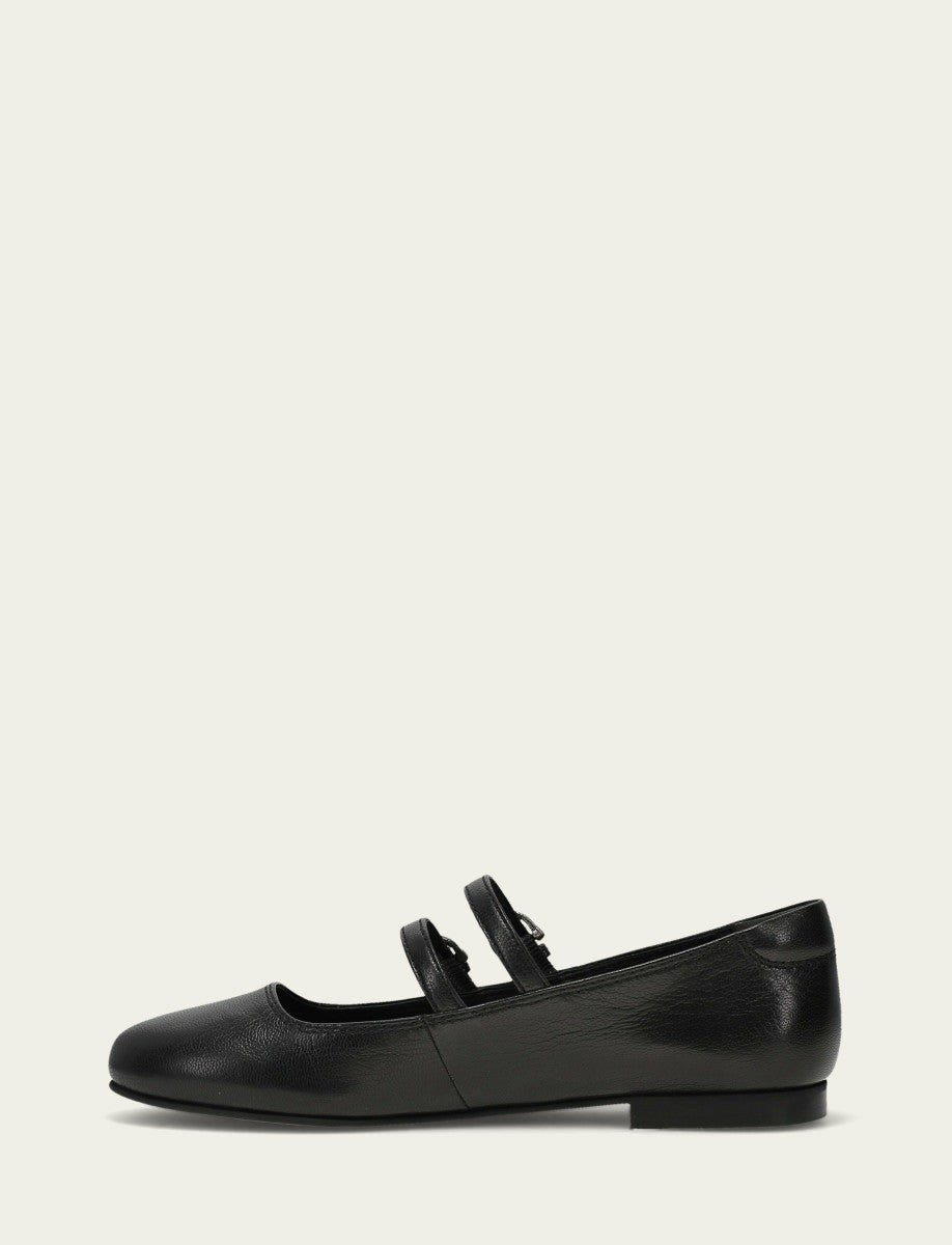 FRYE Women’s Black Carson Multi Mary Jane Flats