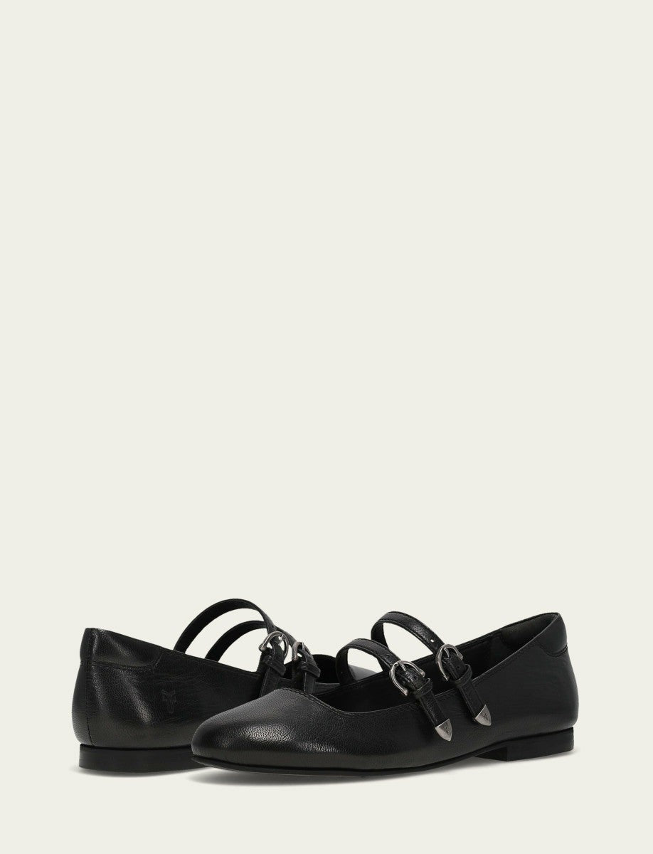 FRYE Women’s Black Carson Multi Mary Jane Flats